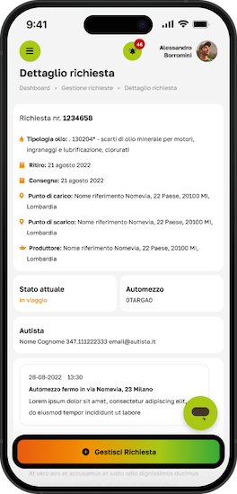 screen app dettagli